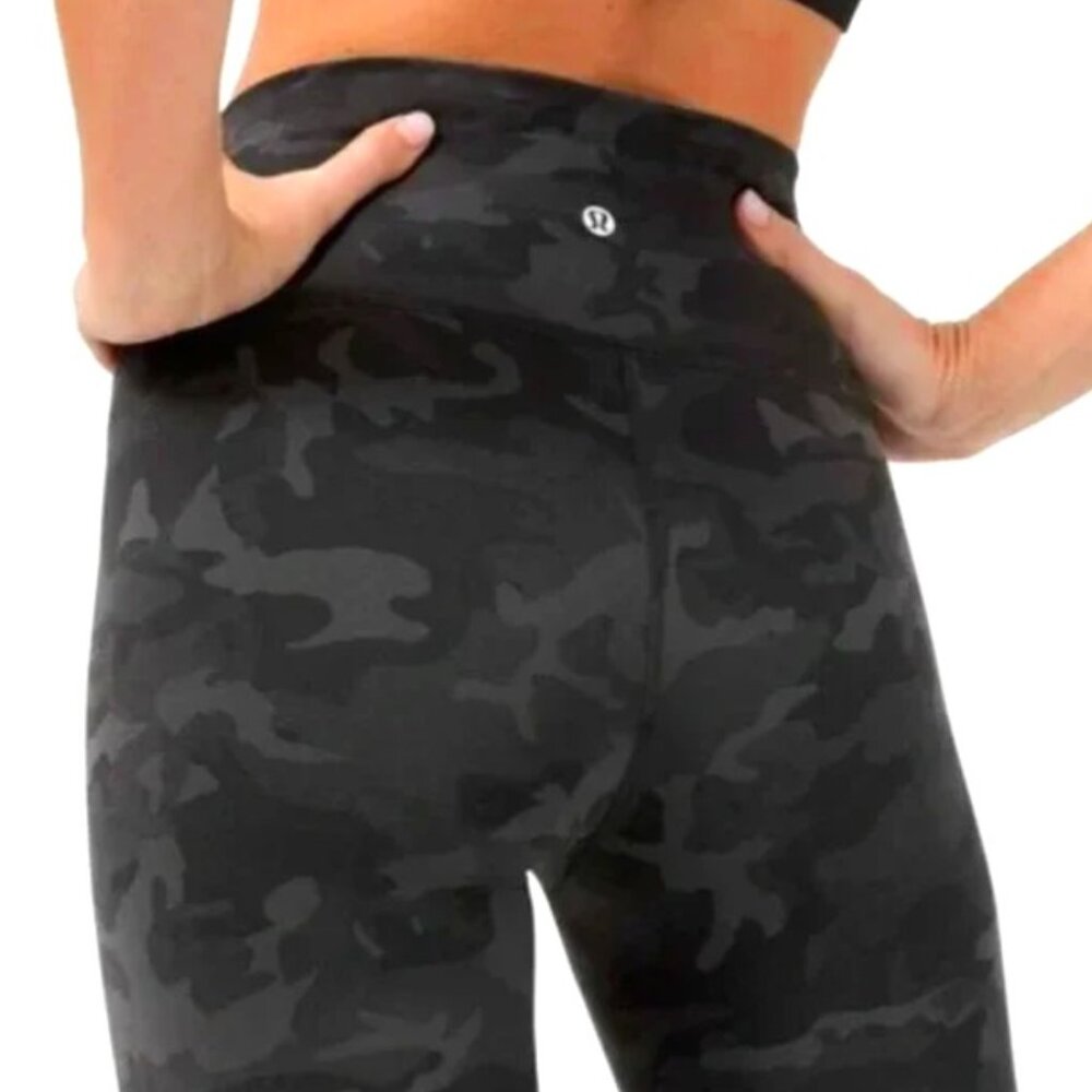 Lululemon Black Camo Leggings XS - XXS Range NWOT *No size tag, range XS to XXS